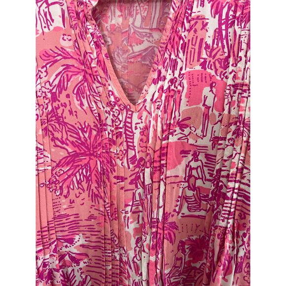 Lilly Pulitzer Sarasota Tunic in Paradise Rule Breakers Women's Size Medium - Picture 10 of 16